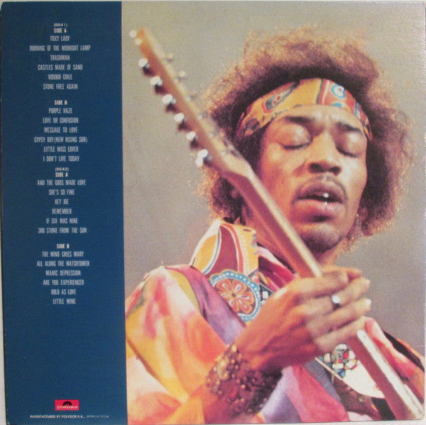 Release: Best Of Jimi Hendrix-Vinyl-Japan-1975-MP 8641/2, MP 8641, MP 8642-9614313