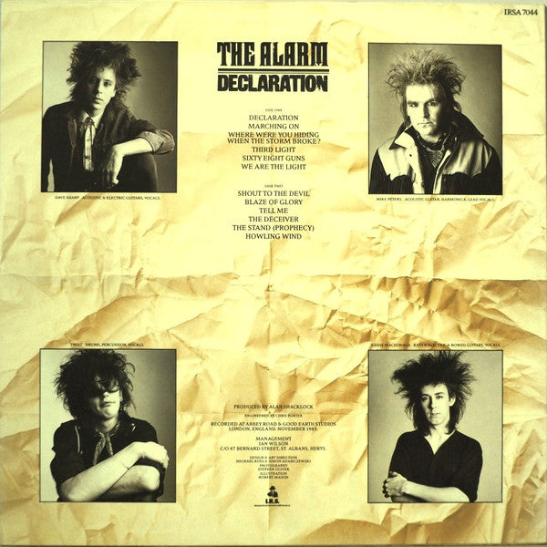 Release: Declaration-Vinyl-UK-1984-IRSA 7044-9533966