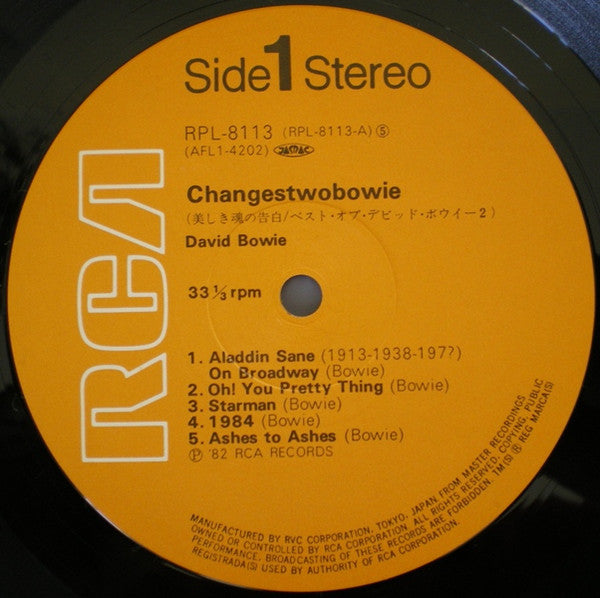 Release: ChangesTwoBowie-Vinyl-Japan-1982-RPL-8113-2754636