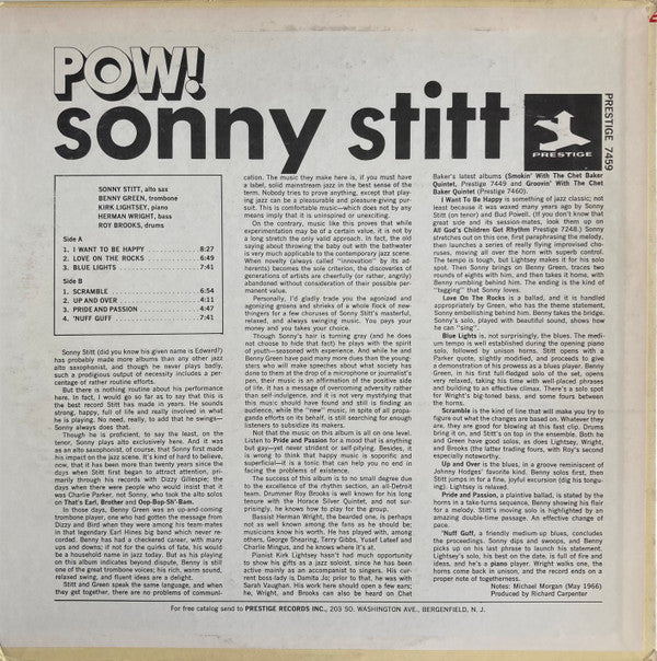 Master Release: Pow! by Sonny Stitt