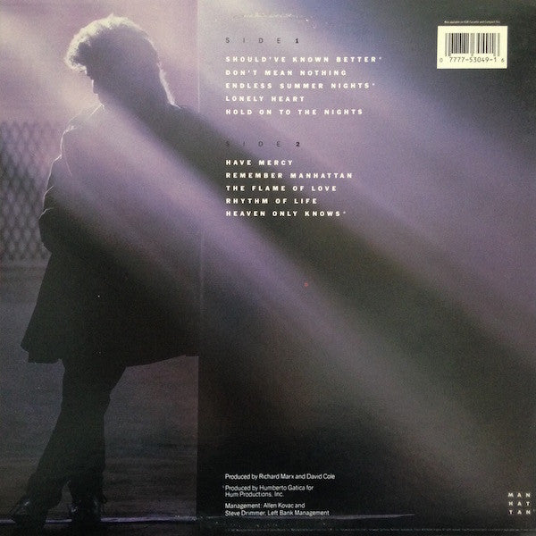 Release: Richard Marx-Vinyl-US-1987-ST-53049, ST 53049-9770425