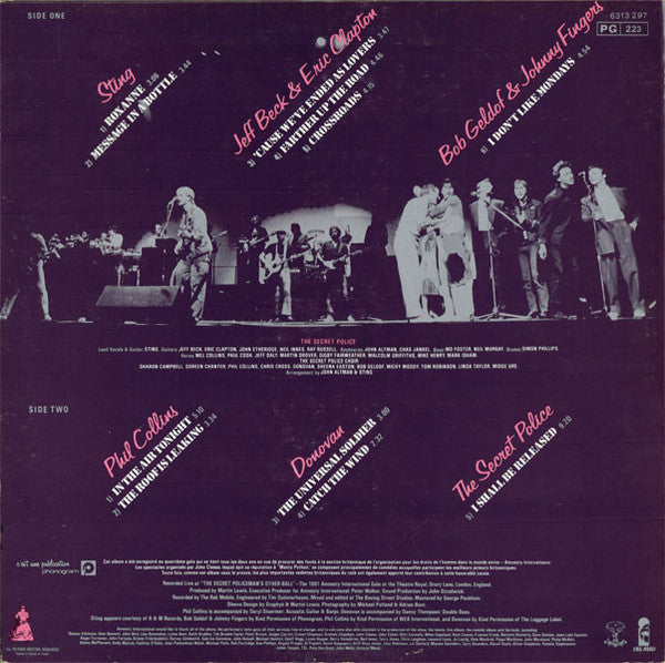 Release: The Secret Policeman's Other Ball (The Music)-Vinyl-France-1982-6313 297, 6313 297-1903614