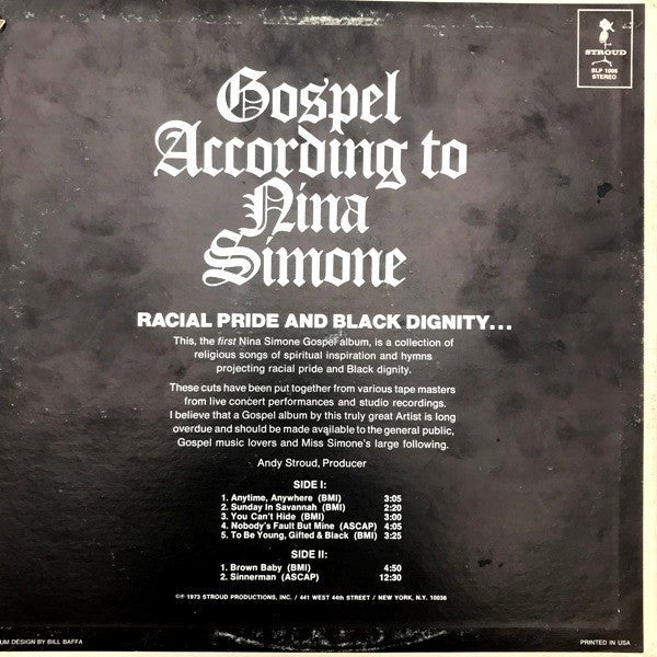 Master Release: Gospel According To Nina Simone by Nina Simone