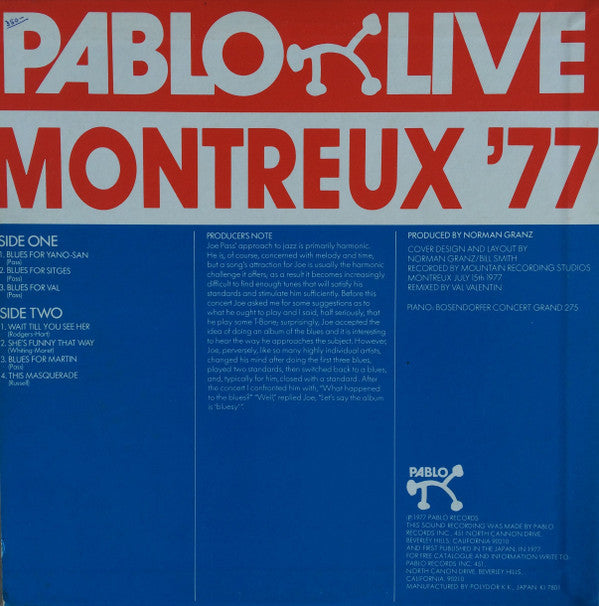 Release: Montreux '77-Vinyl-Japan-1977-MTF 1812-8887124
