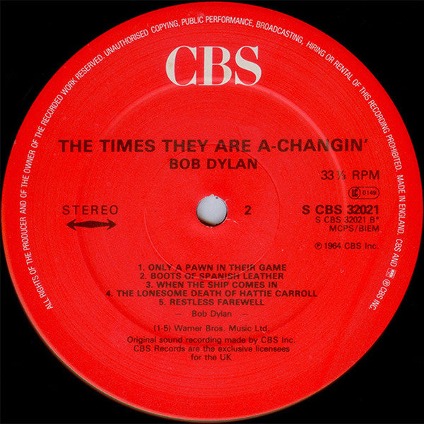 The Times They Are A-Changin'