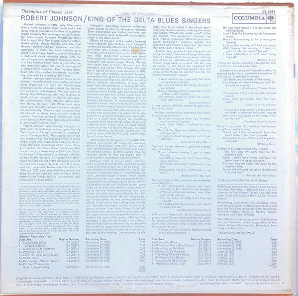 Release: King Of The Delta Blues Singers-Vinyl-US-1972-CL 1654-4190883