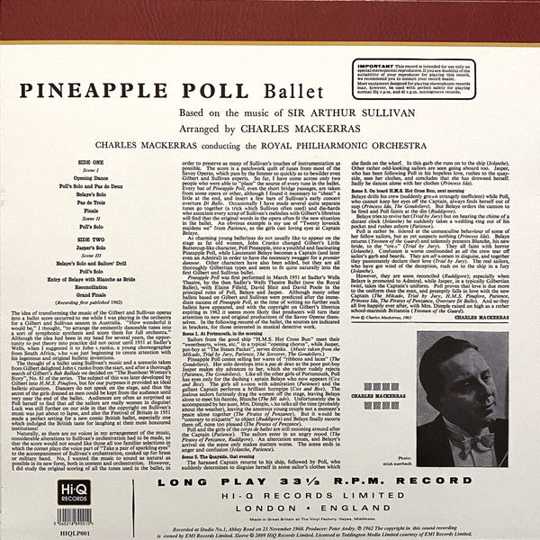 Master Release: Pineapple Poll by Sir Arthur Sullivan