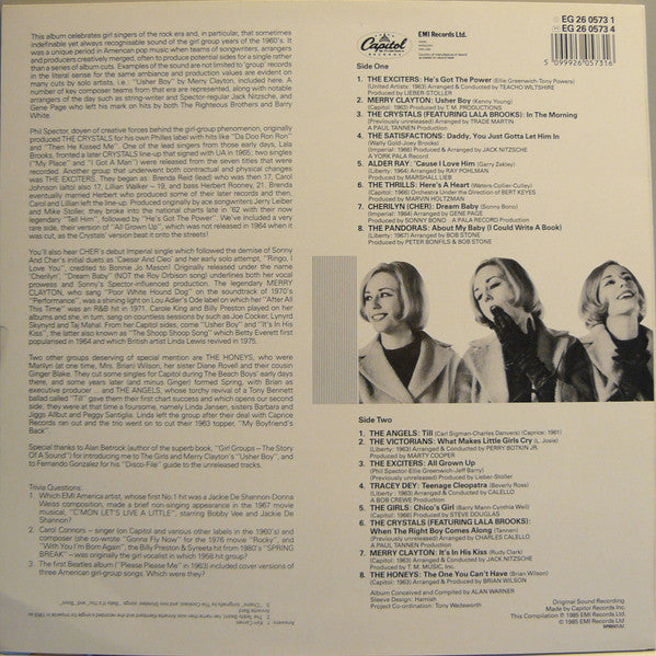 Release: Dream Babies (Girls And Girl Groups Of The Sixties)-Vinyl-UK-1985-EG 26 0573 1-1679844