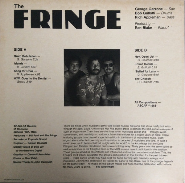 Release: Unknown Release-Vinyl-US-1982-AGG-003-7976248