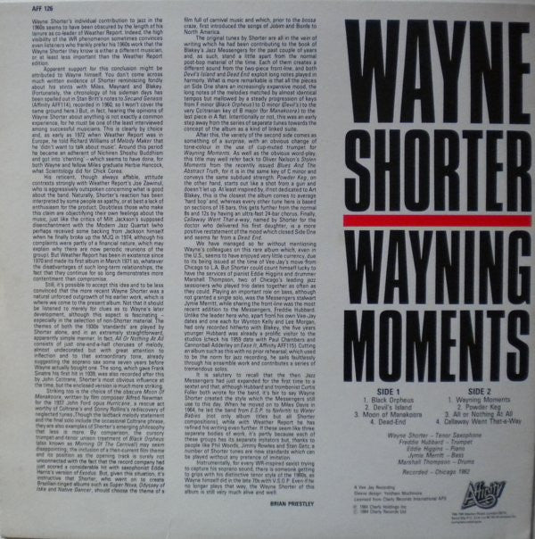 Release: Wayning Moments-Vinyl-UK-1984-AFF 126-2656345