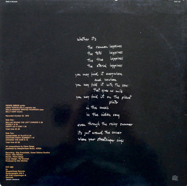 Master Release: Ballad Round The Left Corner by Pierre Dørge Quartet