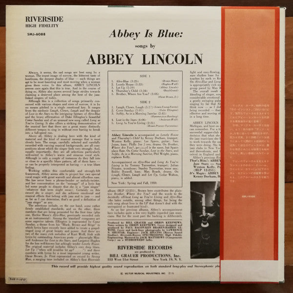 Release: Abbey Is Blue-Vinyl-Japan-1975-SMJ-6088-4377483