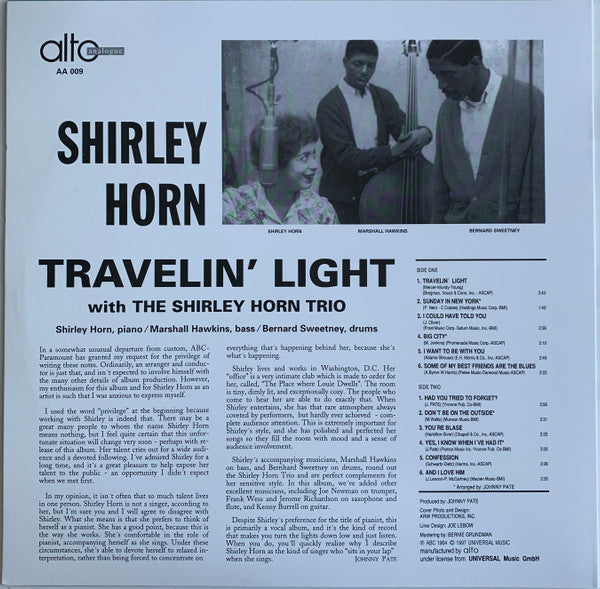 Release: Travelin' Light-Vinyl-None-1997-AA 009-7687562