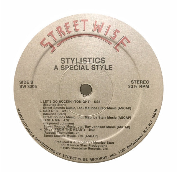 Release: A Special Style-Vinyl-US-1985-SW 3305-2666708
