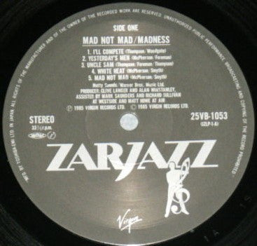 Release: Mad Not Mad-Vinyl-Japan-1985-25VB-1053-3623527