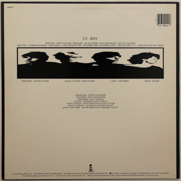 Release: Boy-Vinyl-US-1982-90040-1, 7 90040-1-1393315
