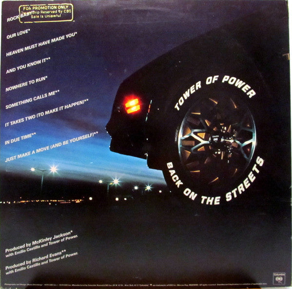 Release: Back On The Streets-Vinyl-US-1979-JC 35784-1302460