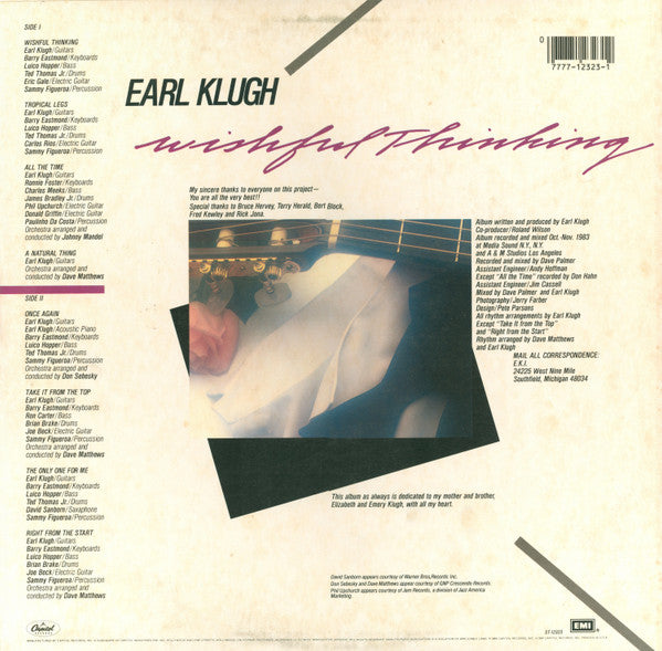 Master Release: Wishful Thinking by Earl Klugh