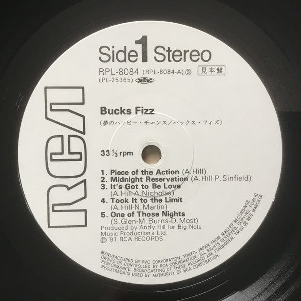 Release: Bucks Fizz-Vinyl-Japan-1981-RPL-8084-4091989