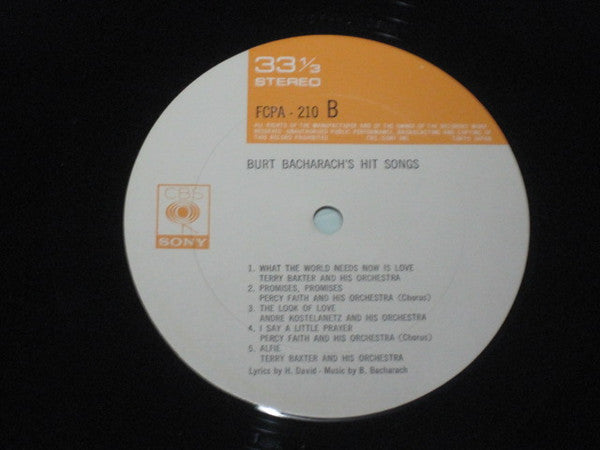 Burt Bacharach's Hit Songs