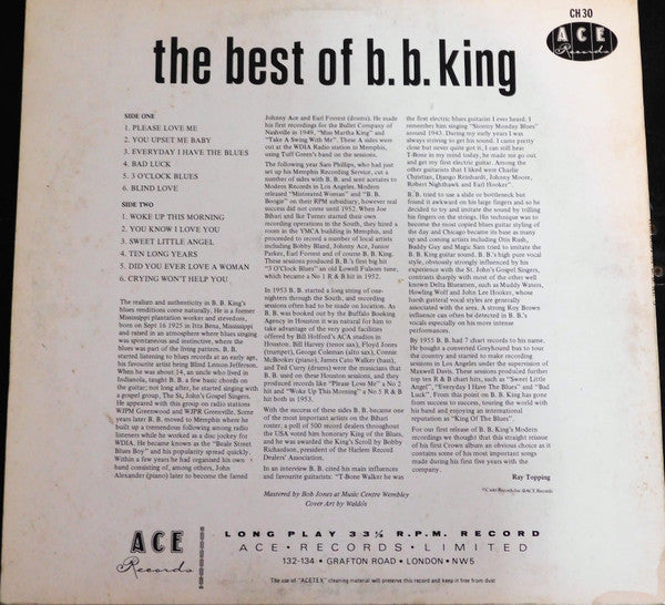 Release: Singin' The Blues-Vinyl-UK-1980-CH 30-3411743