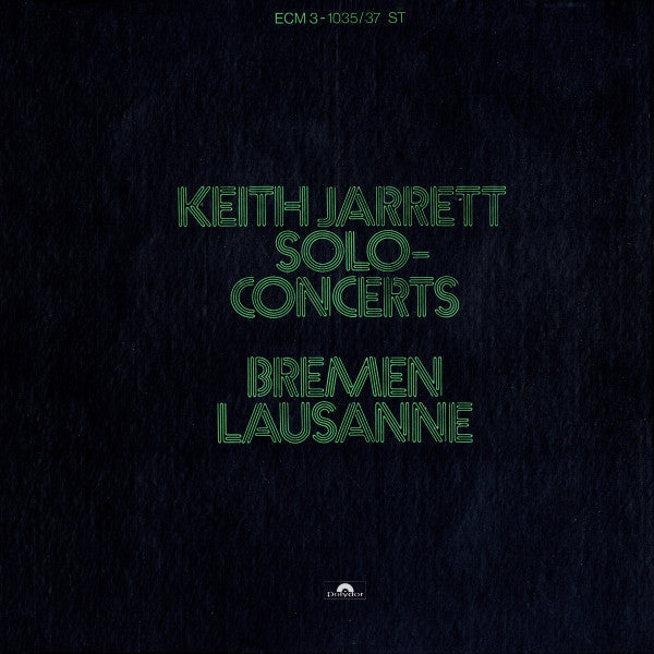 Release: Solo Concerts: Bremen / Lausanne-Vinyl, Box Set-US-1973-ECM 3-1035/37 ST-9886029