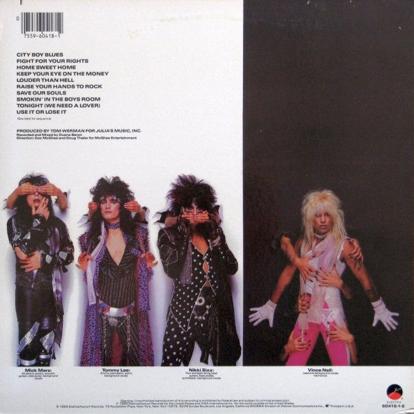 Release: Theatre Of Pain-Vinyl-US-1985-60418-1-E-7991033