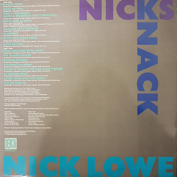 Master Release: Nicks Knack by Nick Lowe