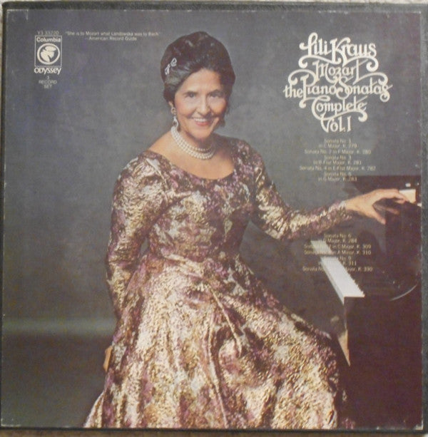 Master Release: The Piano Sonatas Complete Vol. I by Lili Kraus