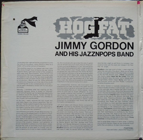 Master Release: Hog Fat by Jimmy Gordon And His Jazznpops Band