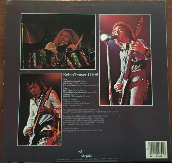 Release: Robin Trower Live!-Vinyl-US-None-PV 41089-4569768