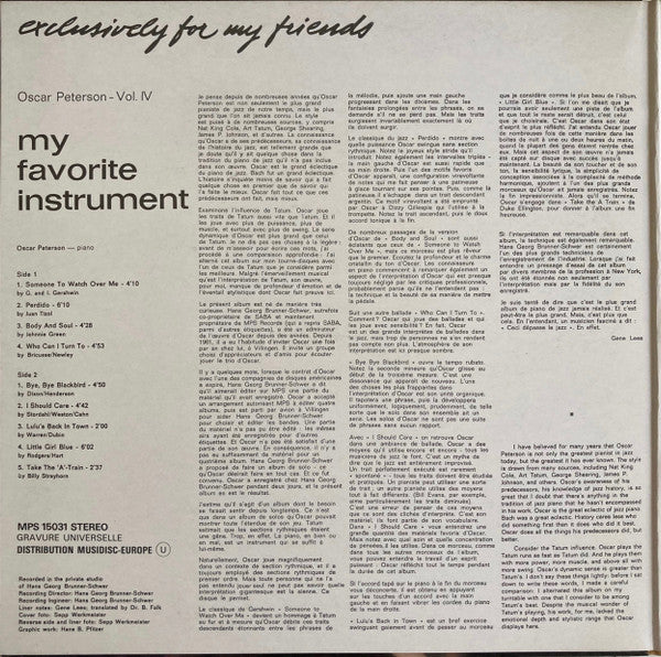 Release: My Favorite Instrument-Vinyl-France-None-MPS 15031-3812873