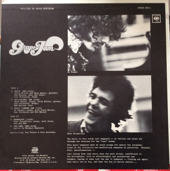 Release: Grape Jam-Vinyl-US-None-MGS 1, CXS 3-7540422