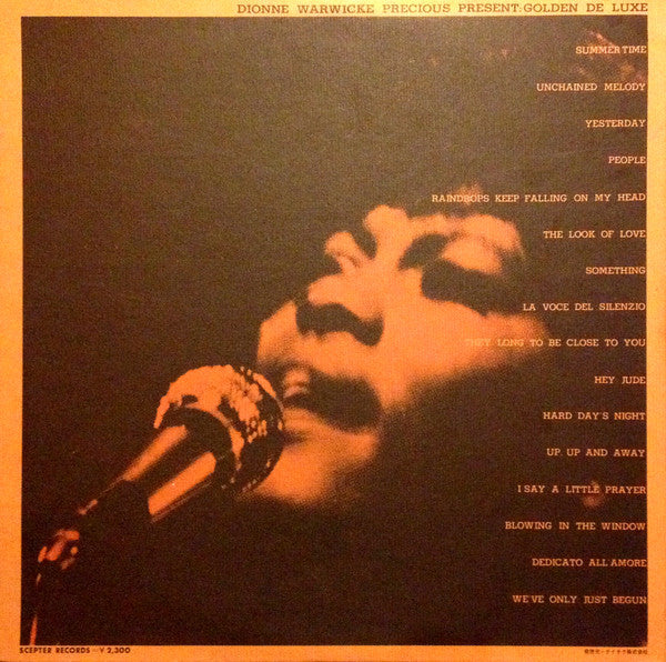 Dionne Warwicke Precious Present : Golden De Luxe =  ディオンヌ・ワーウィック・プレシアス・プレゼント : ゴールデン・デラックス