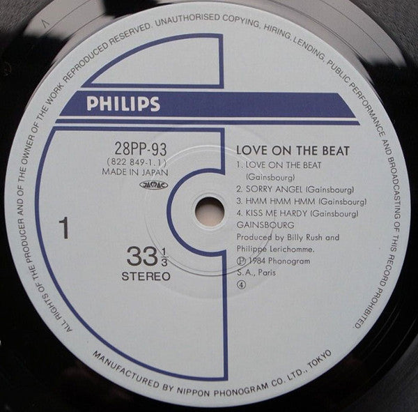 Release: Love On The Beat-Vinyl-Japan-1985-28PP-93, 822 849-1-4792554