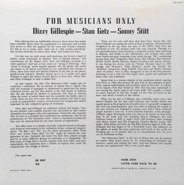For Musicians Only