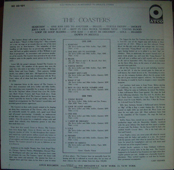 Release: The Coasters-Vinyl-Japan-1979-P-4583A, ATCO 33-101-4857451