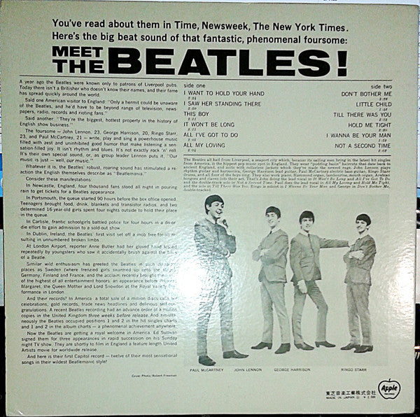 Release: Meet The Beatles!-Vinyl-Japan-1970-AP-80011-4877641