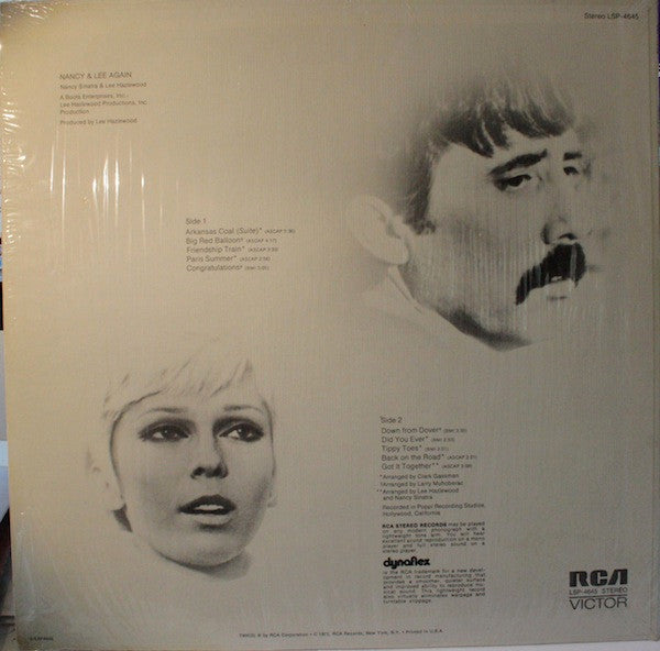 Release: Nancy & Lee Again-Vinyl-US-1972-LSP-4645-1056337