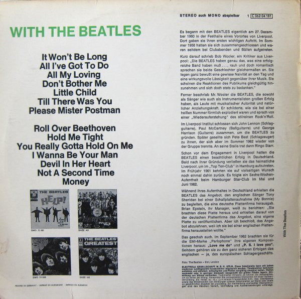 Release: With The Beatles-Vinyl-Germany-None-1C 062-04 181-5886540