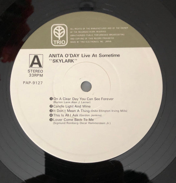 Skylark – Live At Sometime