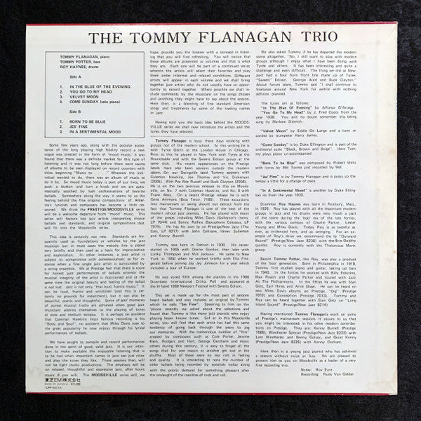 Release: The Tommy Flanagan Trio-Vinyl-Japan-1973-LPP-88174, LPP-88174-7195528