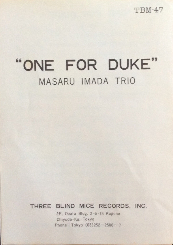 One For Duke