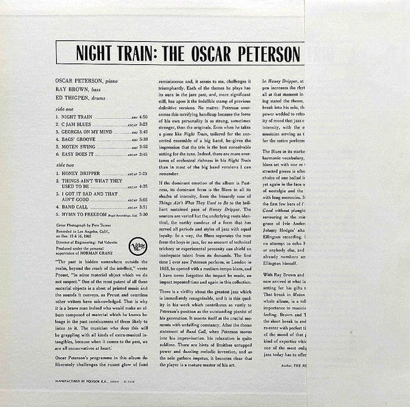 Release: Night Train-Vinyl-Japan-1973-MV 2063-2223832