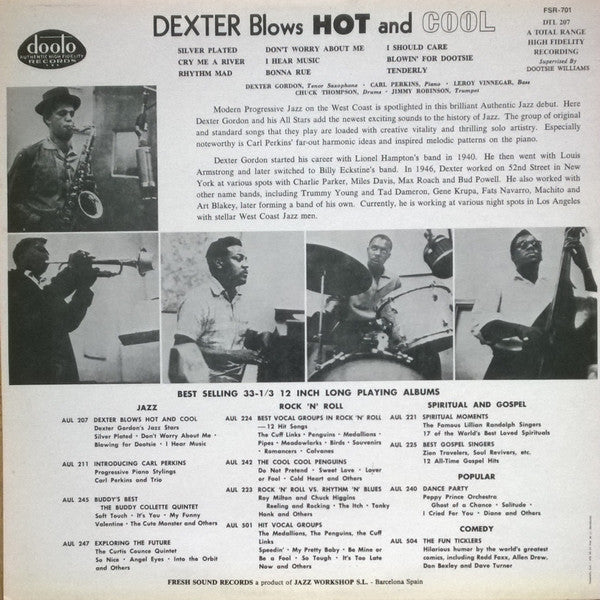 Release: Dexter Blows Hot And Cool-Vinyl-Spain-1988-FSR 701, DTL 207-9232064