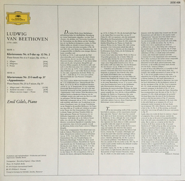 Master Release: Appassionata Op. 57 / Sonate Op. 10 Nr. 2 by Ludwig van Beethoven