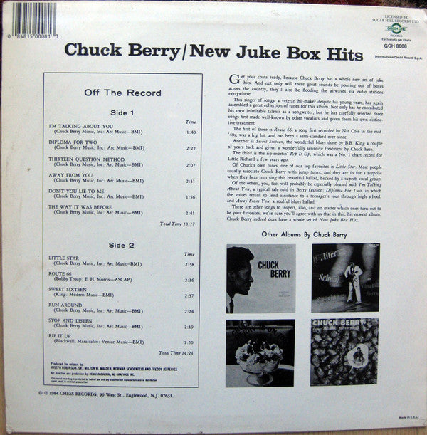 Master Release: New Juke Box Hits by Chuck Berry