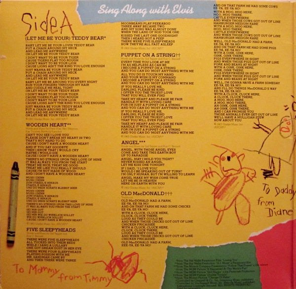 Master Release: Elvis Sings For Children And Grownups Too! by Elvis Presley