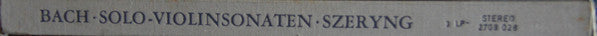 Release: 6 Sonaten Und Partiten Für Violine Solo, BWV 1001-1006-Vinyl, Box Set-Germany-1973-2709 028-3108431