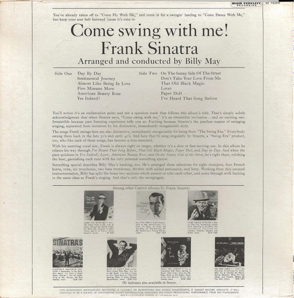 Release: Come Swing With Me!-Vinyl-US-1961-W-1594, W 1594-2018392